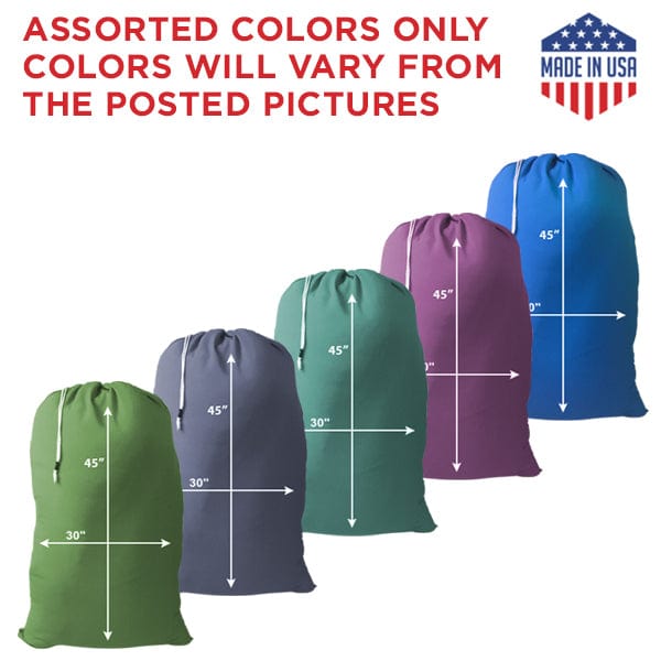 30" x 45" Laundry Bags || Quality BLENDED Fabrics || Random (Mixed) Colors.