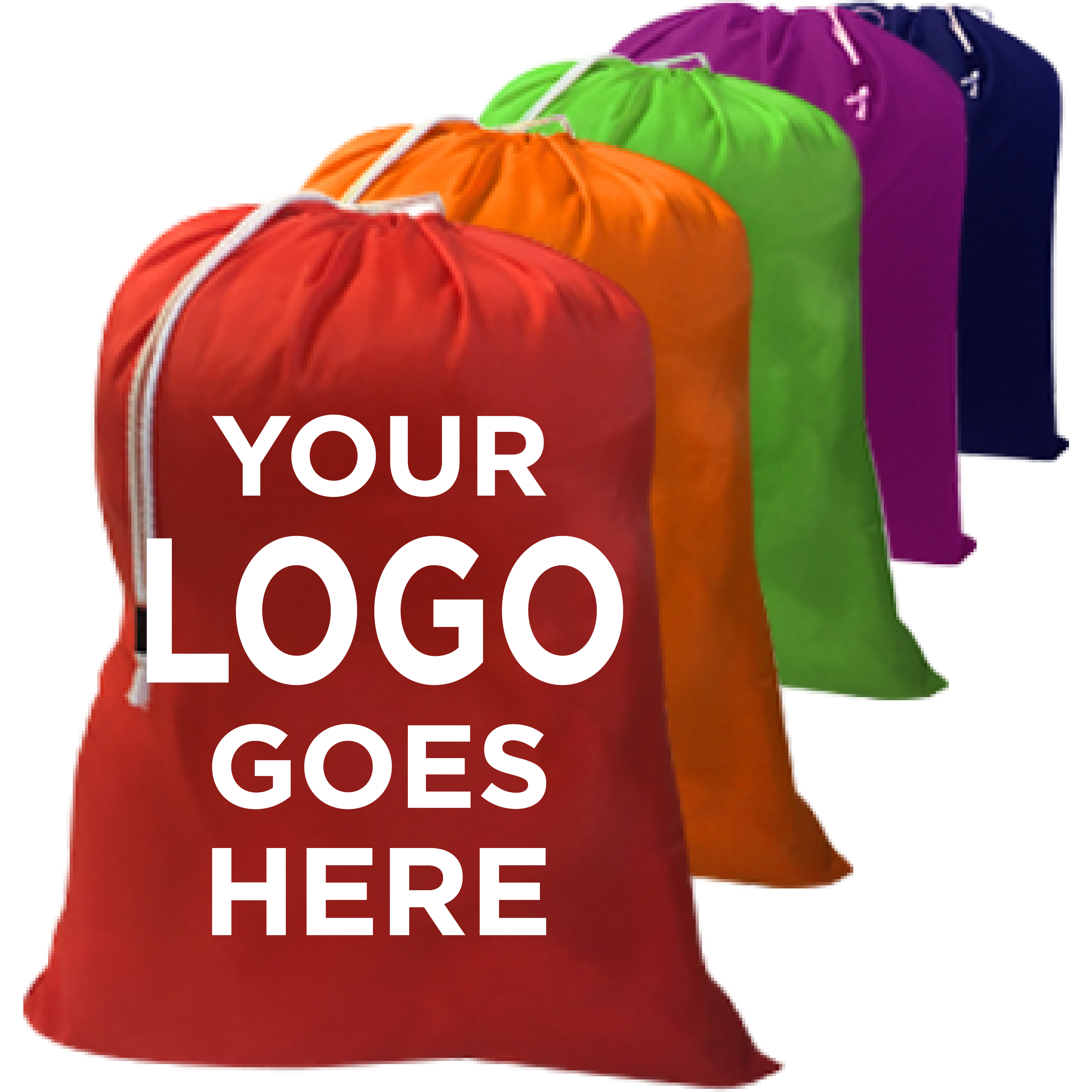 1 Color Custom Printing Laundry Bags, As Low as $1.25 ea. (Order your Laundry Bags - FIRST).