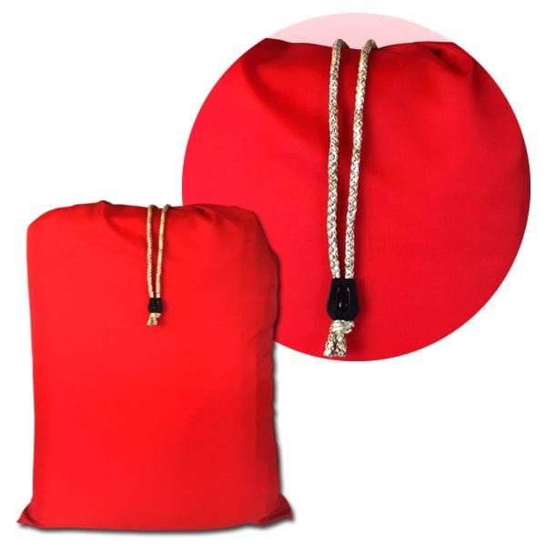 Wheel Lock Installed on the Cord of the bag (to replace tube slide lock)