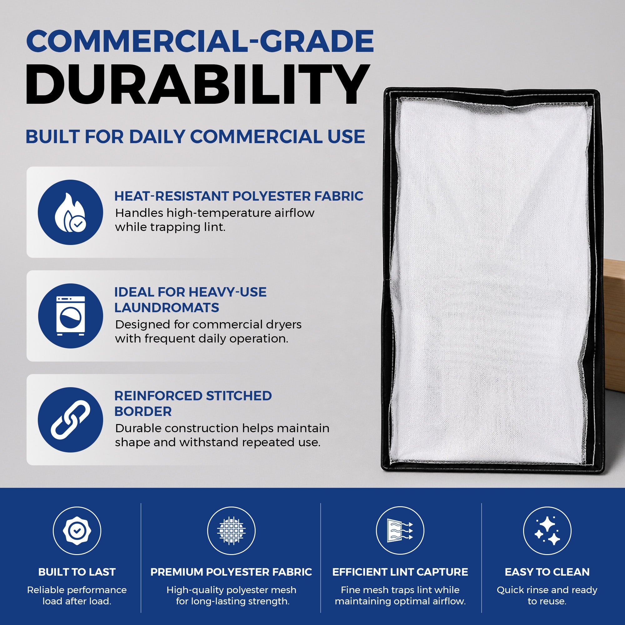 22.25" x 26" AMERICAN DRYER SCREENS 108202 AD50-60 FRAMELESS Replacement Lint Screen