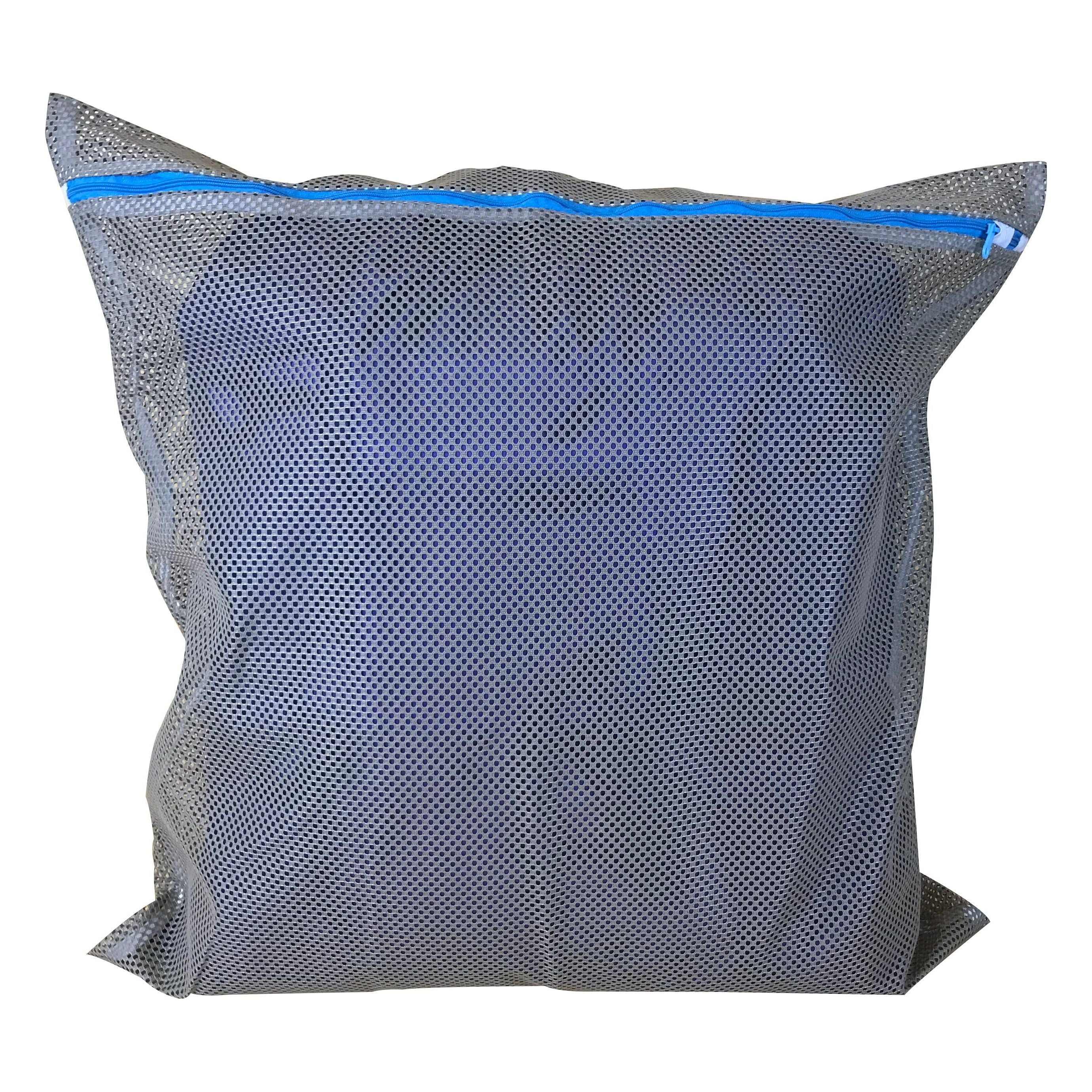 24" x 25 " Heavy Mesh Bags with Blue zipper, Color - Beige, 40 pieces/box, Sold by the Box, Price for 1 bag - $1.05 each bag