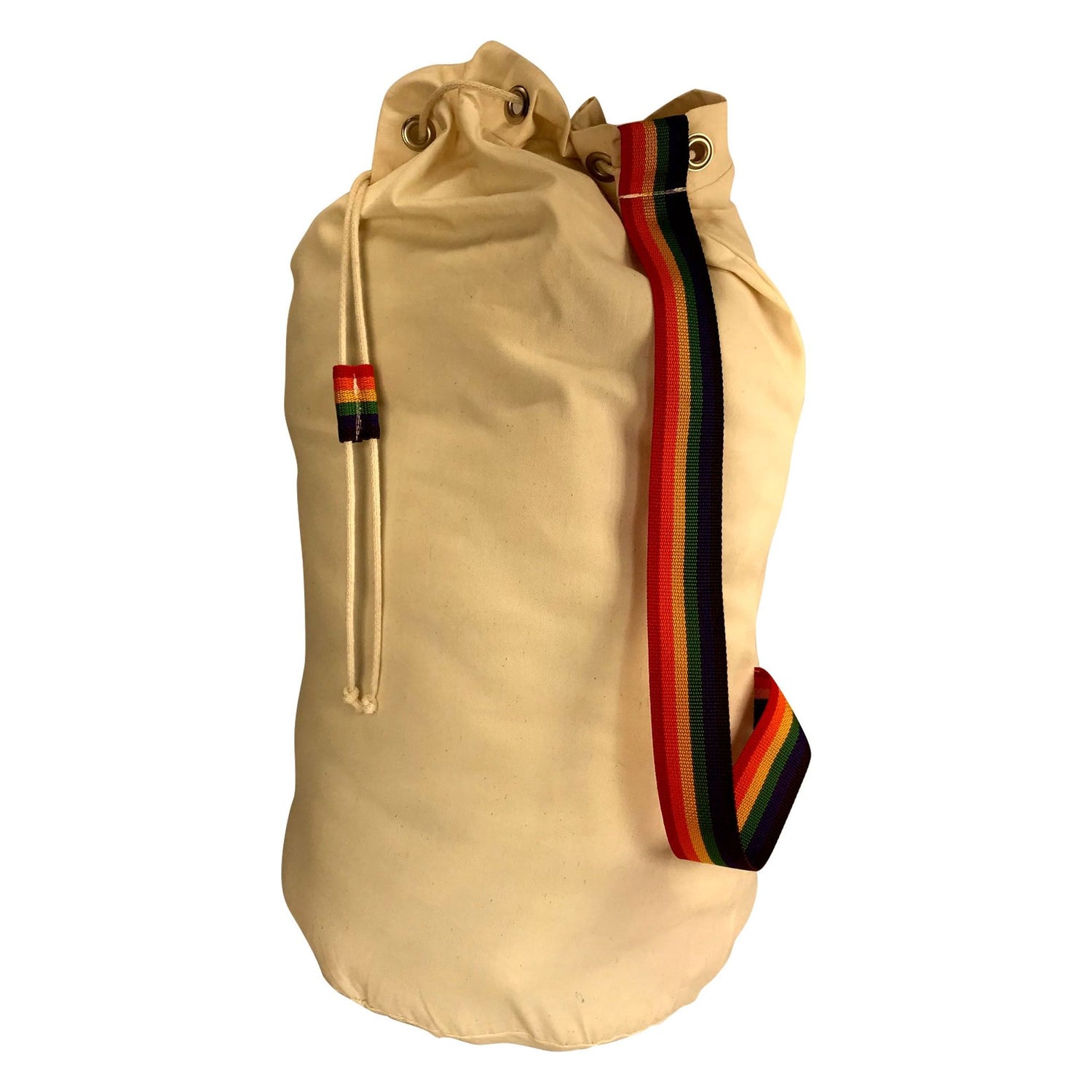 28'' x 14'' Cotton Bags with Rainbow Strap, $9.00/ 1 bag