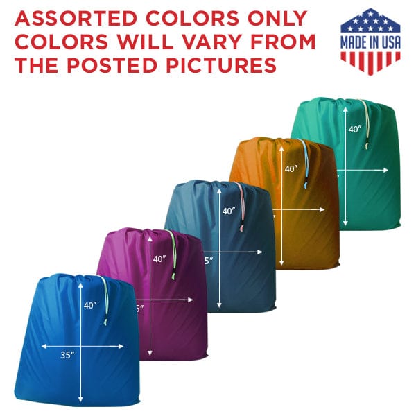 35" x 40" Laundry Bags || Quality BLENDED Fabrics || Random (Mixed) Colors